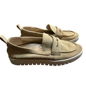 Vionic Journey Uptown Loafer Suede Flats Travel Sneakers Tan Women's Size 10